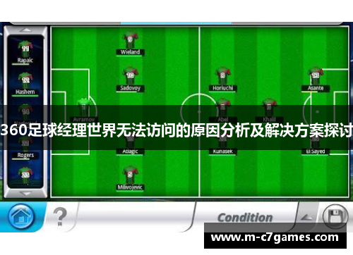 360足球经理世界无法访问的原因分析及解决方案探讨